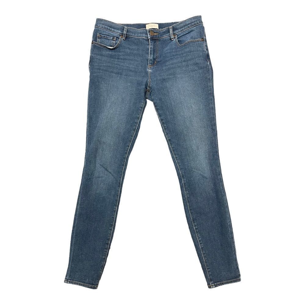 Ann Taylor LOFT  Outlet Legging Jeans Sz 6 Blue Denim Mid Rise Stretch EUC